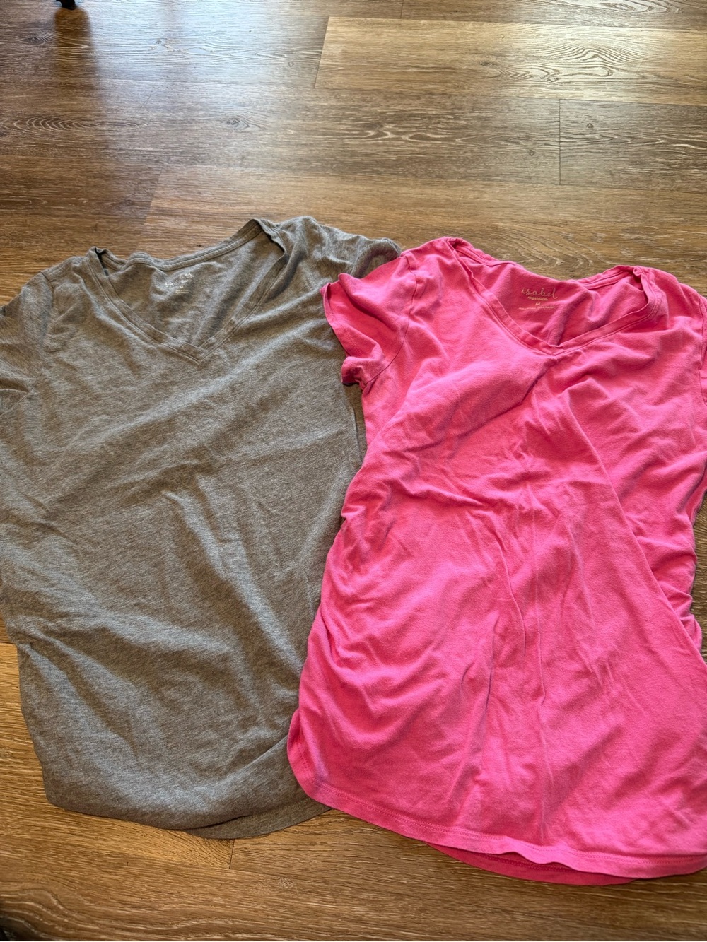 Women’s Maternity shirts - Pink and Gray